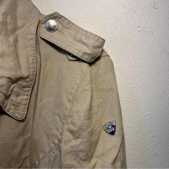 Post card Bergdorff Goodman ladies coat 6 brown linen moto biker capsule casual - Picture 13 of 16